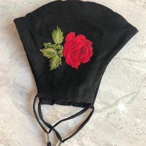 BRAND NEW! 100% COTTON FACE MASK WOMEN's EMBROIDERED